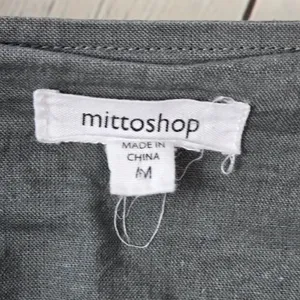 Mittoshop Gray Hemp Cotton Blend Button Up Utility Jacket 12970 Womens Medium thumbnail 5