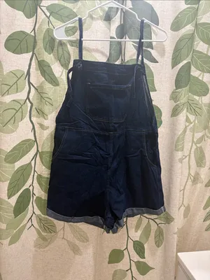 Cider Dark Blue Denim Overalls thumbnail 2