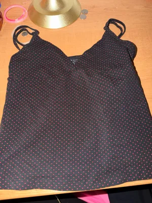 Brandy Melville Black Polka Dot Top thumbnail 1