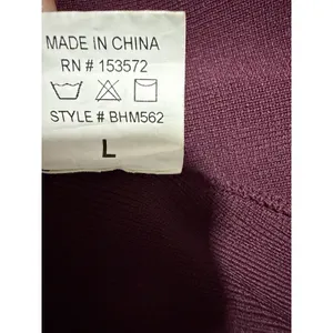 Böhme Mock Neck‎ Long Sleeve Cut Out Maxi Dress Burgundy Women's Size Large thumbnail 11