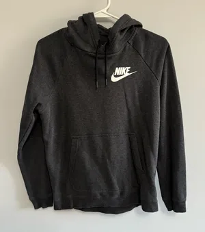 Nike Grey Hooded Sweatshirt Hoodie thumbnail 1