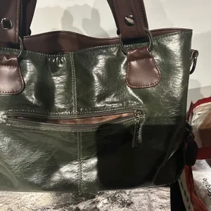Stylish Green and Brown Women's Bag Xidibaoluo thumbnail 8