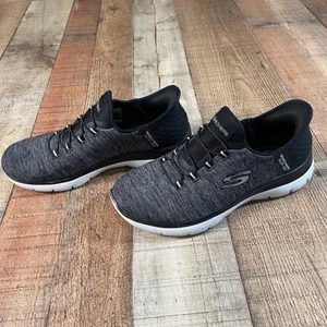 Skechers Slip-ins Summits Dazzling Haze Womens 7 Black Walking Shoes 149937 thumbnail 2