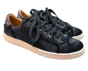UGG Milo Spill Seam Satin Sneakers Black Women’s Size 8 thumbnail 1