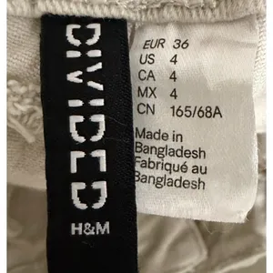 H&M Divided Wide Leg Cream Cotton Blend Stretch Jeans|4 thumbnail 2