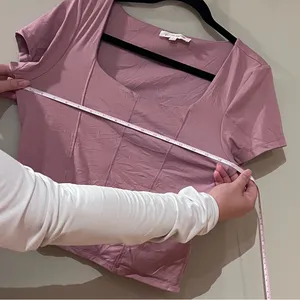 Pink Rose Pink Short Sleeve Top thumbnail 5