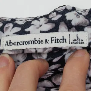 Abercrombie & Fitch Womens Floral Twist High Slit Midi Skirt Size L Dainty Fairy thumbnail 4