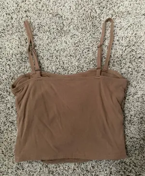 Hollister Brown Cropped Tank thumbnail 2