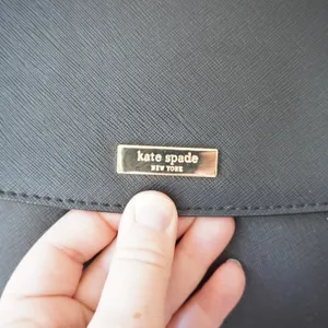 Kate Spade New York Black Saffiano Leather Crossbody Satchel Bag Classic thumbnail 3