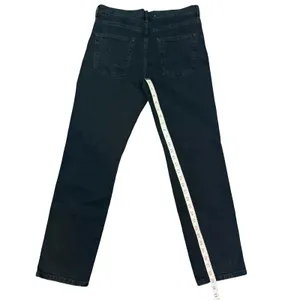 Free People We The Free Black‎ Distressed High Rise Straight Leg Jeans 26 Button thumbnail 2