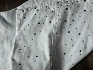 Zara Denim Glitter Dress thumbnail 6