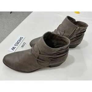 Womans Madden Girl Become Brown Full Leather Strappy Bootie Size 9 M thumbnail 3
