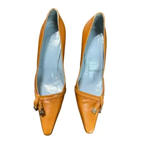 Lambertson truex women's vintage‎ brown pointed stiletto heels size 37.5 thumbnail 4