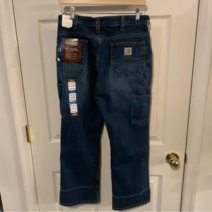 NWT Carhartt Women's Relaxed Fit Double-Front Carpenter Jeans thumbnail 4