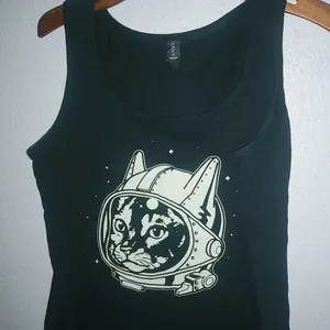 Anvil L Cosmic Kitty Star Traveler Tank Top thumbnail 5