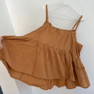 NEW NWT TORRID 3 Plus Size Crinkle Gauze Sleeveless Crochet Tank Tan Brown ish thumbnail 13