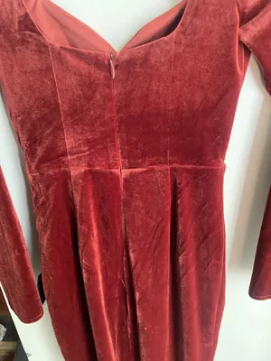 Lulus Forever Sensational Rust Brown Velvet Long Sleeve Maxi Dress thumbnail 10
