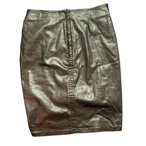 ZARA NWT Metallic Pencil Skirt thumbnail 2
