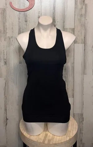 Aspire black tank top with built in sports bra size XSMALL thumbnail 1