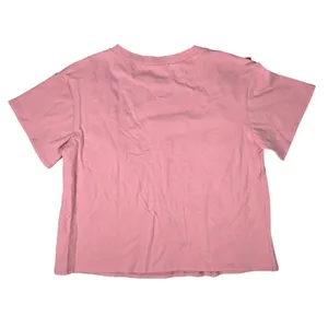 AFTER MARKET Pink Ruffle Front‎ T Shirt Made in USA Cotton Blend Top Size M thumbnail 2
