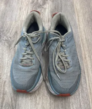 Hoka One One Bondi‎ 7 Blue Fog Black Iris Running Shoes Womens 6.5 thumbnail 1