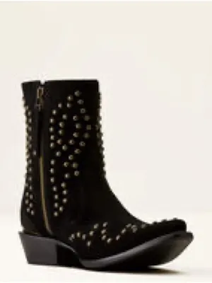 Ariat Siren X Toe Western Boot Black Suede Size 7 thumbnail 2