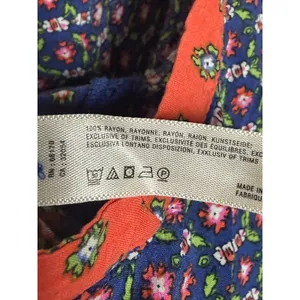 Anthropologie XL Blue Floral Wide Leg Cropped Jumpsuit Boho Adjustable Strap thumbnail 12