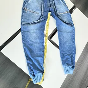 Labellamafia Acid Wash Denim Style Drop-Crotch Joggers – Size Small / P thumbnail 12