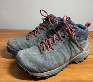 Women's Oboz Sypes Mid Leather B-Dry Waterproof Hiking Boot Slate Womens 8.5 thumbnail 1