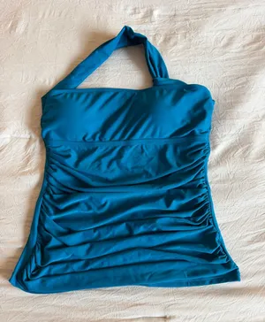 Temp Me Removable Padded Push Up Bra‎ Swim Top Asymmetric Cut Swim Top thumbnail 1