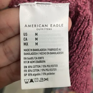 American Eagle Outfitters Blush Pink Knit Slouchy Grannycore Cardigan Medium thumbnail 8