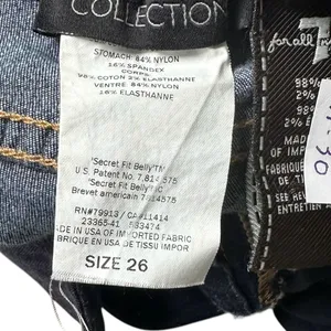 7 For All Mankind Blue Maternity Skinny Jeans Maternity Size 26 | 31-30 thumbnail 7