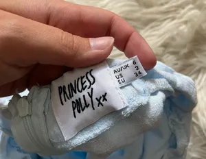 PRINCESS POLLY Herring Shorts In Powder Blue thumbnail 4