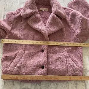 Free People Joplin Faux Fur Slouchy Jacket Contrast Detail Luxe Outerwear Sz S thumbnail 6