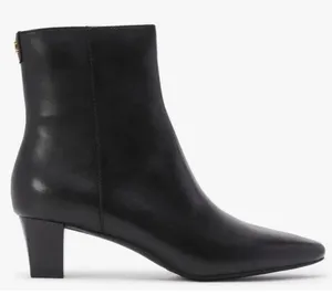 Lauren Ralph Lauren Willa Boots Women's Black Leather Ankle Bootie Size‎ 6 thumbnail 1