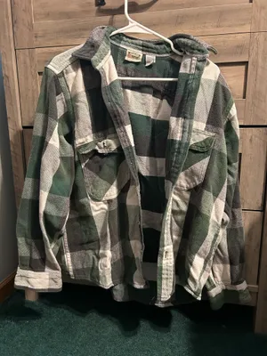 Men’s “Five Brother” Flannel Green Size L thumbnail 1
