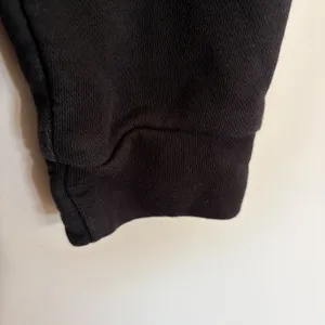 Adidas Womens‎ Black Vertical Logo Tape Pullover Hoodie Sweatshirt Size Large thumbnail 2