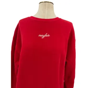 The Mayfair Group Bad Days Graphic Oversized Raw Hem Sweatshirt Red M/L thumbnail 3