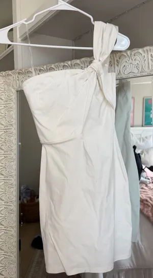 Blue Blush Dress Mini White thumbnail 1