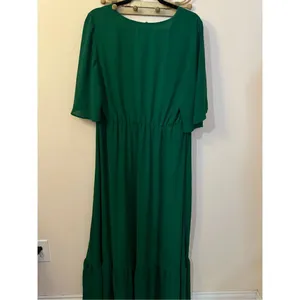Eloquii Green Flutter Sleeve Midi Occasion Dress 14 thumbnail 5