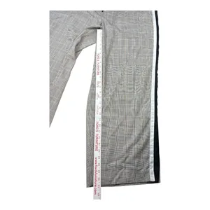 Nine West‎ Wide Leg Plaid Pant Brown Black Side Stripe Drawstring 1X Sporty Chic thumbnail 7