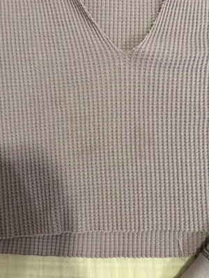 BDG Lavender Waffle Long Sleeve thumbnail 4