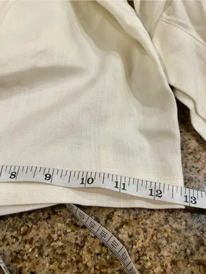 Commense Off White Tencel Ruched Waist Wide Leg Jumpsuit M NWT thumbnail 11