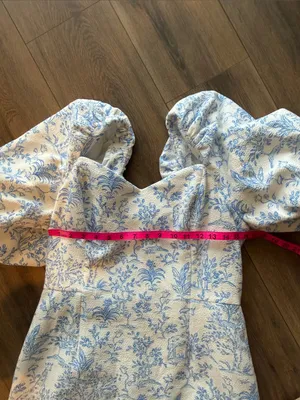 Lilly Pulitzer Justina Floral Puff Sleeve Romper Dress- size 14 thumbnail 5