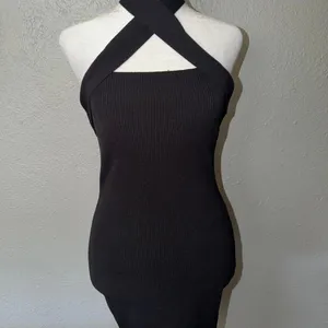 NBD Yvette Halter Dress Size Medium Black NWOT thumbnail 2