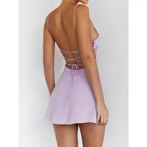 Mistress Rocks Mini Dress Size Medium Lilac Cowl Neck Rhinestone Party Sexy‎ NWT thumbnail 3