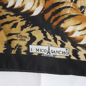 J Mico Sancho Paris Cheetah Print Tiger Scarf thumbnail 9