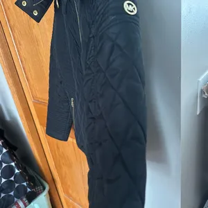 Michael Kors Dark Black Quilted Puffer Coat thumbnail 5