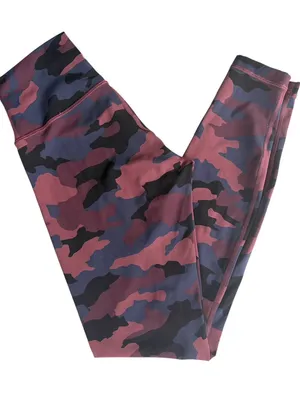 EUC Lululemon Wunder Under High-Rise Camo Smoky Night Sea Size 4 thumbnail 5