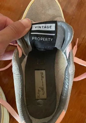Vintage Havana Bristol Sneakers Gray And Pink Size 6.5 thumbnail 6